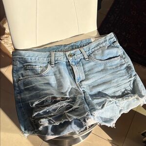 Rag & Bone Light Blue Denim Jean Shorts